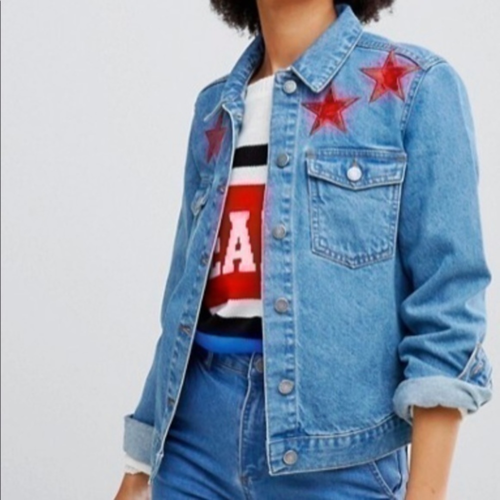 Chorus Star Foil Denim Jacket